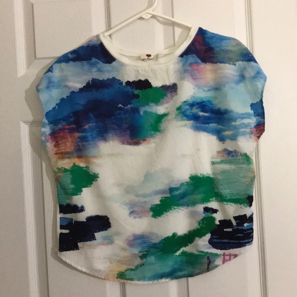 Watercolor blouse
